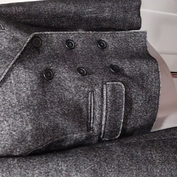 J. Crew gray heather cotton blend double breasted blazer/coat. Size 14 - Picture 4 of 12